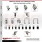 Service Caster 5 Inch 316SS Gray Poly Swivel 7/8 Inch Expanding Stem Caster Set Lock Brake SCC-SS316TTLEX20S514-PPUB-78-4 - alternate 3